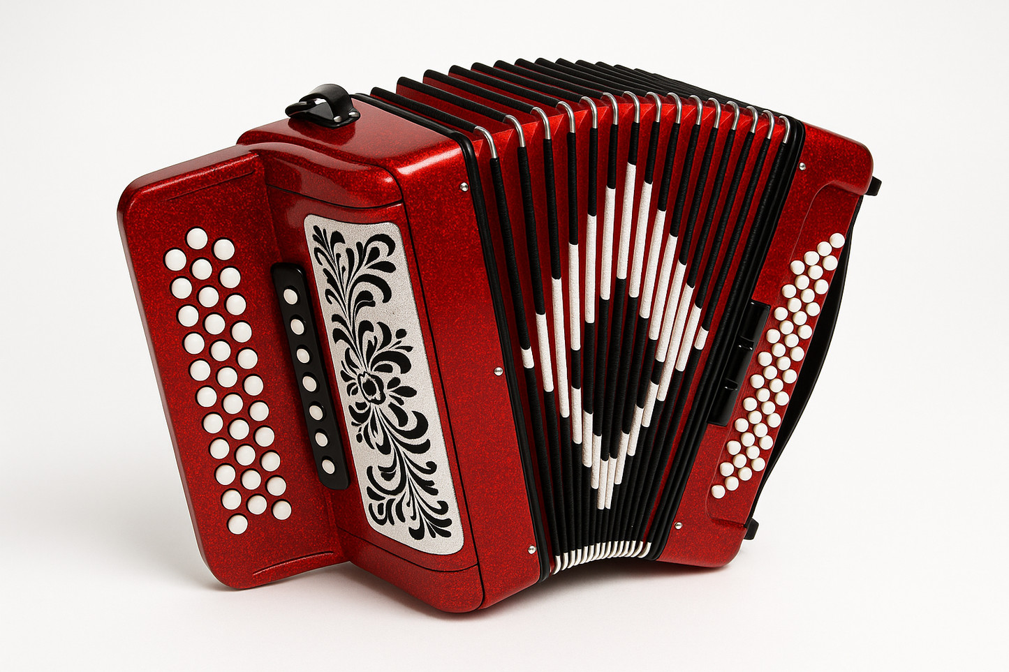 acordeon norteño con fondo blanco