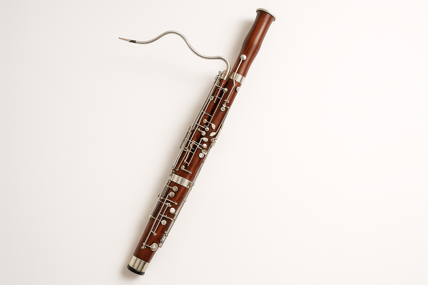 Bassoon on white background