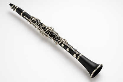 Clarinete on white background