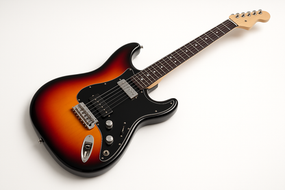 electric guitar on white background