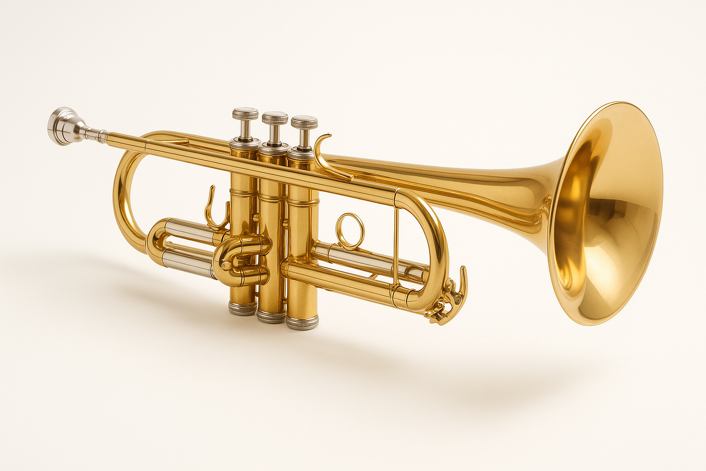 trumpet on a white background