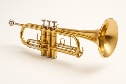 trumpet on a white background