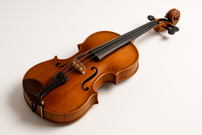 violin on a white background